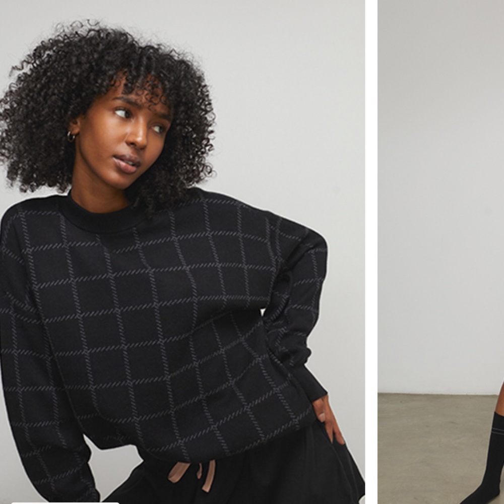 🖤🖤 Lunya Cozy Cotton Silk Pullover Immersed Black Medium Large Small XS $218 - Picture 2 of 4